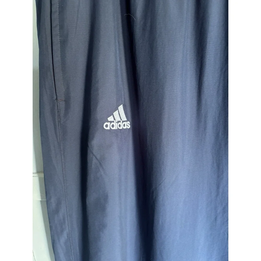 Adidas ClimaLite Track Pants Men's 2XL Blue Zip Ankle Wind Athletic Joggers